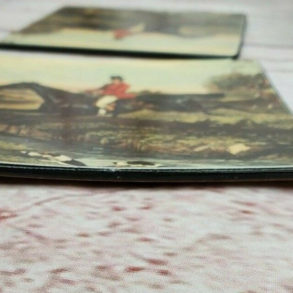 Rare Hunting Man Horse Designer Coasters - Picture 7 of 11